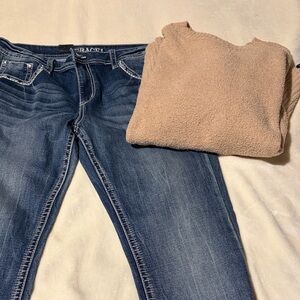 Grace Dark Blue Women's Straight Leg Jeans